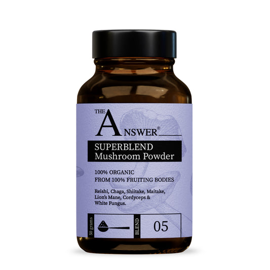 The Answer 100% Organic Superblend Mushroom Powder